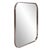 Kenneth Ludwig Chicago Copenhagen Square Brass Mirror For Sale - Image 4 of 9