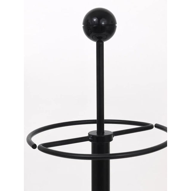 Modern Italian Black Umbrella Stand by Castiglioni, 1980s For Sale - Image 9 of 12