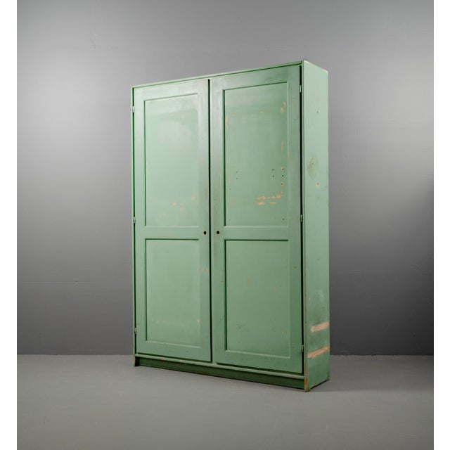 Vintage Cabinet in Green, 1950s For Sale - Image 15 of 18
