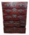 19th Century Japanese Meiji Period Isho-Tansu Clothing Chest With Iron Hardware For Sale