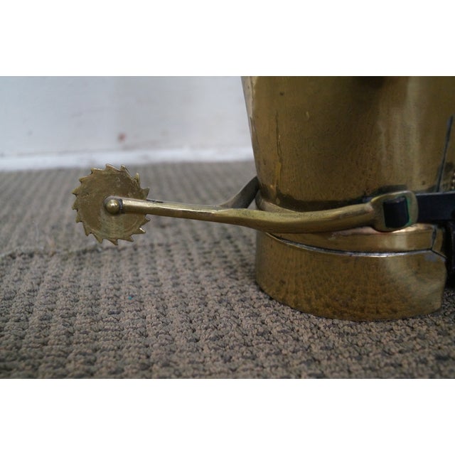 English Brass Boot Umbrella Cane Stand Chairish