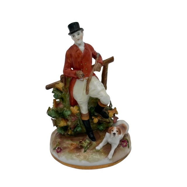 Antique Von Scheirholz Fox Hunting Figurine With Beagle, 1907-1920s For Sale - Image 10 of 12