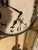 Tan Antique American School Clock Glass Front Gilding on Glass Around Face For Sale - Image 8 of 12