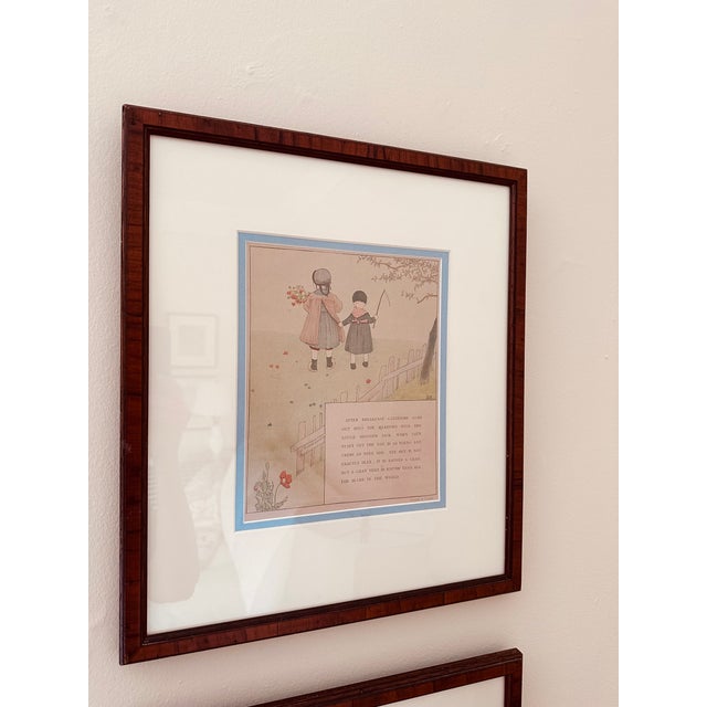 1990s Vintage 1990s French "Filles Et Garçons" Art Prints - Set of 4 Framed For Sale - Image 5 of 14