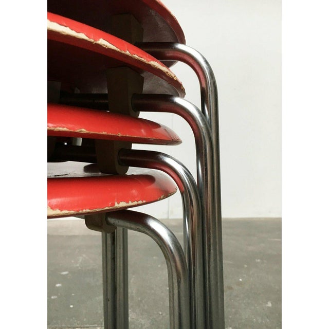 Mid-Century Modern Danish Dot Stools by Arne Jacobsen for Fritz Hansen, 1971, Set of 4 For Sale - Image 6 of 18