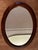 Vintage Oval Mirror in Stained Wood, 1970s For Sale - Image 15 of 17