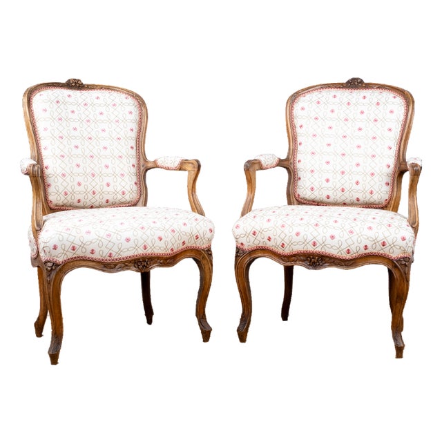 Pair of Antique French Armchairs For Sale