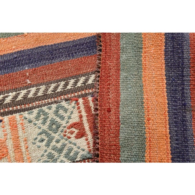 Vintage Turkish Kilim Rug For Sale - Image 10 of 11