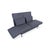 Beautiful black Brühl Moule two-seater sofa for sale. This piece of furniture impresses with its versatile use and...