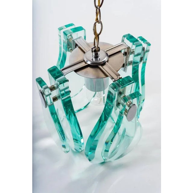 Pendant Lamp in the Style of Fontana Arte, Italy, 1970s For Sale - Image 3 of 6