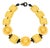 Angela Caputi Yellow and Black Resin Necklace For Sale