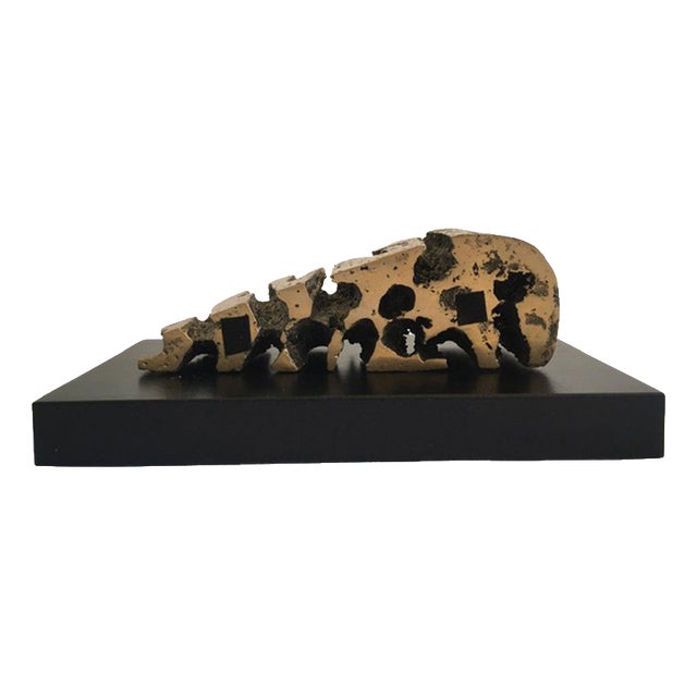 Abstract Multiple Bronze Cheese Shape, Italy, 1980s For Sale