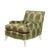 A glamorous Hollywood Regency lounge chair in the style of Billy Haines, featuring a low, generously cushioned silhouette...