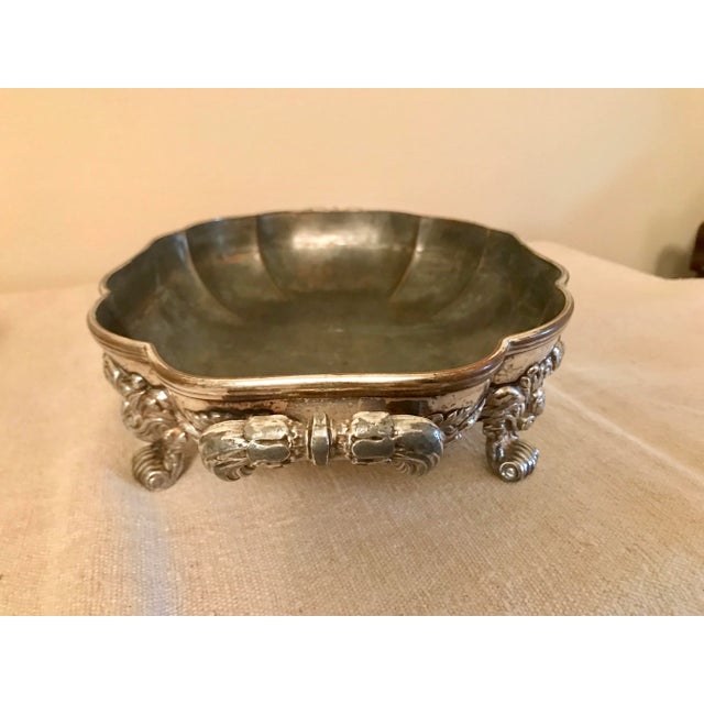 Silver Over Copper Serving Dishes - a Pair For Sale - Image 4 of 12