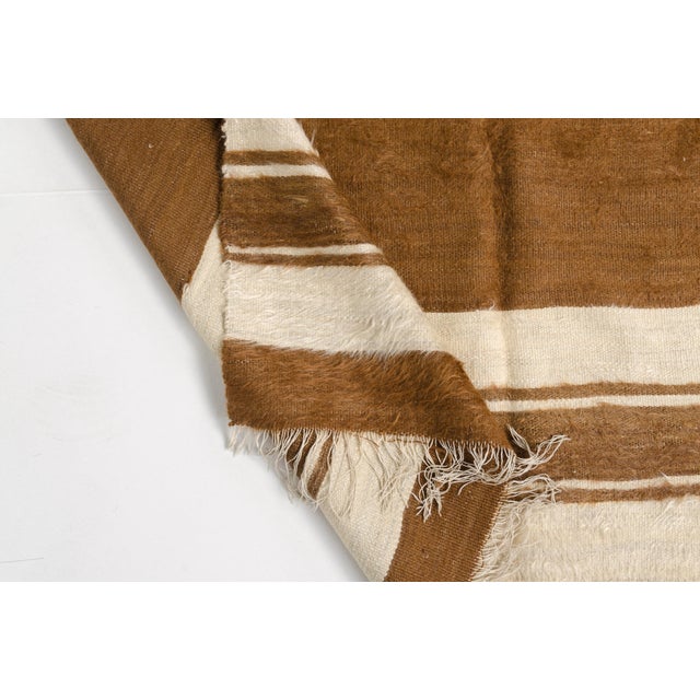 Textile Anatolian Vintage Angora Wool Kilim For Sale - Image 7 of 10
