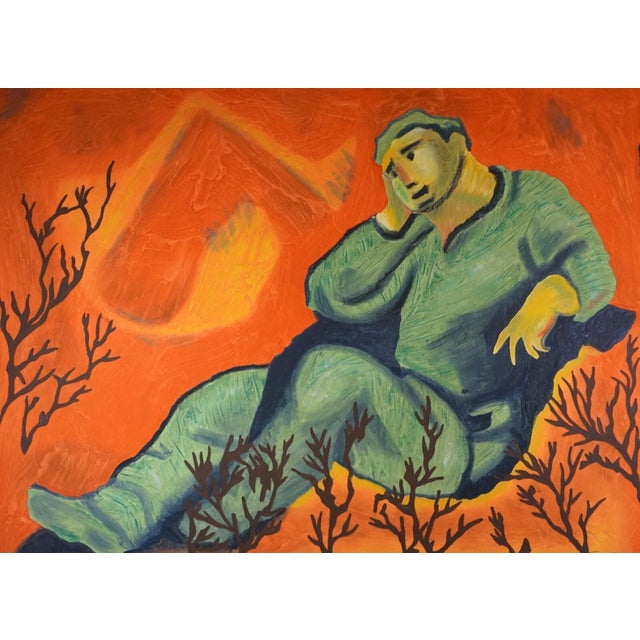 Contemporary 1980s Sandro Chia Untitled #4 Carborundum Etching on Hand Made Paper For Sale - Image 3 of 3