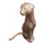 Authentic Loet Vanderveen Seated Cheetah Bronze Sculpture, Limited Edition 1303/2500, Patinated Finish, Incised Signature. For Sale