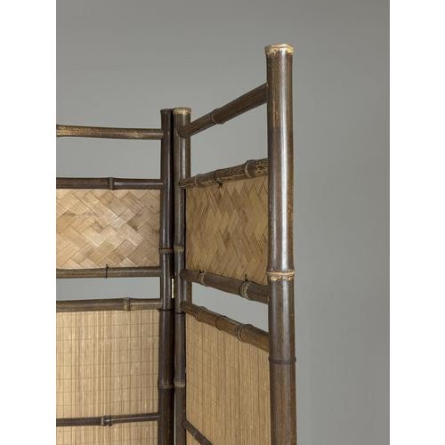 Faux Bamboo Room Divider For Sale - Image 6 of 11