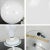 1960s Mid Century Modern Table Lamp Stemlite by Bill Curry for Design Line With Opaque White Glass Ball Shade For Sale - Image 9 of 13