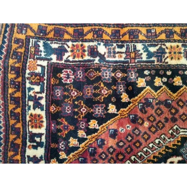 1970s Persian Shiraz Rug For Sale - Image 4 of 7