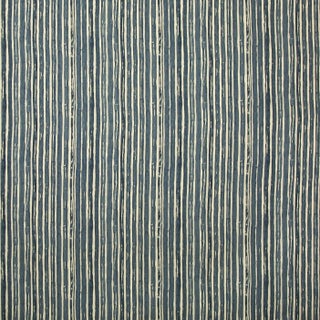 Carrier & Company for Lee Jofa Benson Stripe Fabric, Ink For Sale