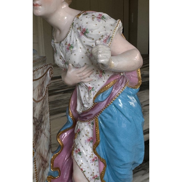 Late 19th Century French Rococo Revival Vion & Baury Porcelain Figure For Sale - Image 15 of 18