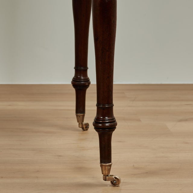 Antique English Leather Top Desk For Sale - Image 13 of 16