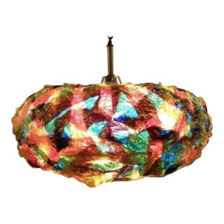Colorful Lucite Strip Pendant Lamp For Sale