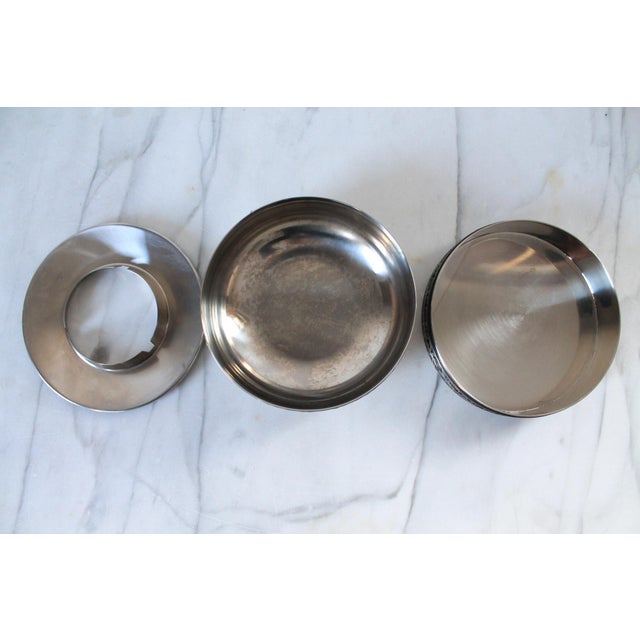 Mid-Century Arthur Salm Swedish Stainless Steel Ashtray For Sale - Image 4 of 9