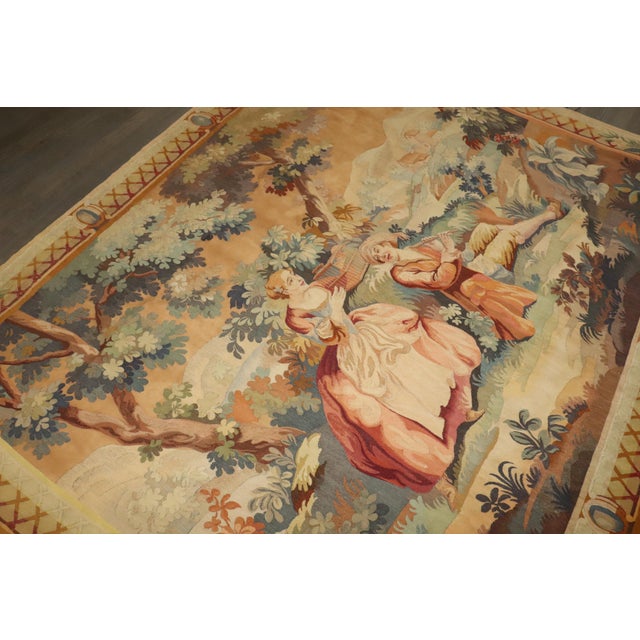 a late 19th-century French Tapestry Details rug no. j4508 size 5' 10" x 7' (178 x 213 cm)