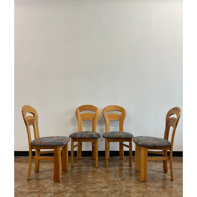Set of 4 Mid-Century Danish Pine Dining Chairs in "U-Back" Style in Style of Rainer Daumiller For Sale - Image 10 of 13