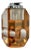 Italian Acrylic glass and Chrome-Plated Steel Table Lighter, 1970s For Sale
