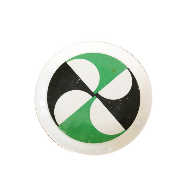 Set of 5 decorative plates designed by Gio Ponti for Ceramica Franco Pozzi. Fair condition: visible signs of wear, some...