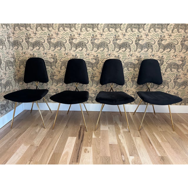 Metal Jonathan Adler Maxime Dining Chairs - Set of 4 For Sale - Image 7 of 8