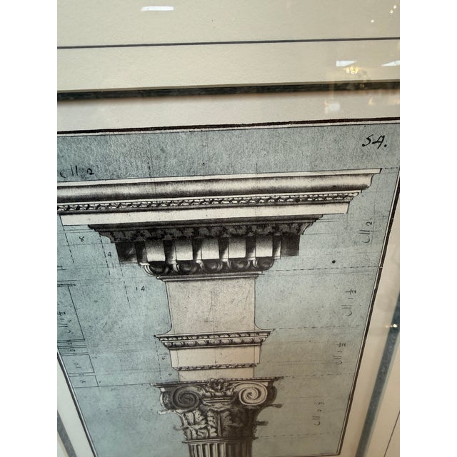 Wood Architectural Corinthian Capital Print, Framed For Sale - Image 7 of 12