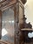 Brown Henri II Style 2-Body Hunting Buffet in Carved Oak with Glass Top For Sale - Image 8 of 10