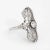 Art Deco Early 20th Century Antique Deco Diamond Filigree Ring Vintage 14 Karat Gold size 5 For Sale - Image 3 of 6