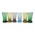 Mid 20th Century Multicolor Weighted Shot Glasses- Set of 6 For Sale