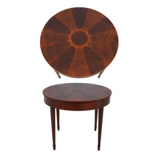 Baker Round Mahogany Center Parlor Table For Sale
