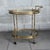 Vintage Brass Glass Food Cart in the style of Maison Jansen, 1960s For Sale - Image 10 of 15