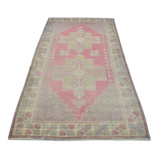 Vintage Anatolian Oushak Rug For Sale