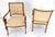 Traditional Pair of Regency Style Carved Open Arm Fireside Lounge Chairs For Sale - Image 3 of 12