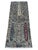 English Hand-Knotted Cypress Tree of Life Runner With Palmettes in Grey, 2'9" X 6'11" For Sale - Image 3 of 9