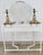 Louis XVI French Dressing Table with Gilt Oval Mirror, 1960s For Sale - Image 4 of 6