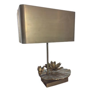 Water Lilly Table Lamp from Maison Charles, France, 1970s For Sale