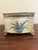 Metal Vintage Painted Tole Cachepot With Tulip Motif and Pierced Gallery Rim For Sale - Image 7 of 9