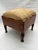 Early 20th Century Antique Pinwheel Inlaid Footstool For Sale - Image 5 of 10