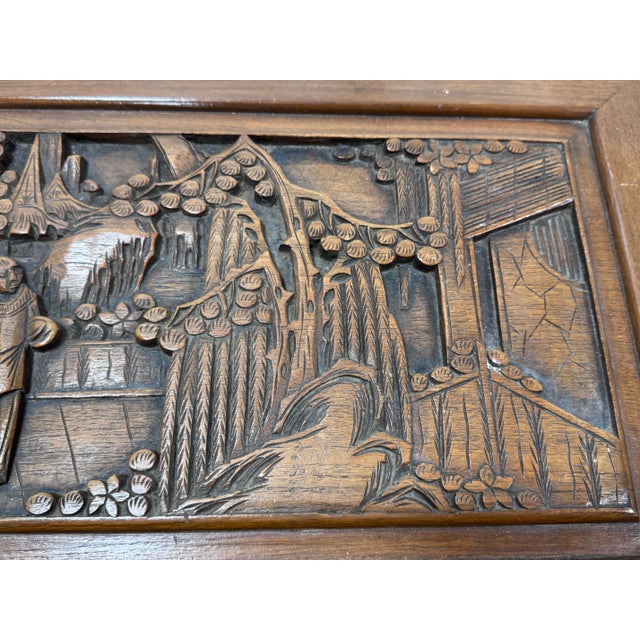 Mid-Century Hand-Carved Chinese Camphor Wood Chest, Hong Kong For Sale - Image 9 of 12