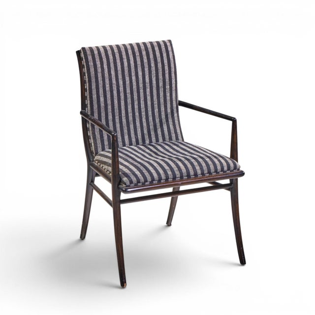 Robsjohn Gibbings for Widdicomb Mid Century Ebonized Walnut Dining Chairs - Set of 6 For Sale - Image 17 of 17