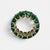Green Natural 12 Ct High Quality Zambian Emerald Cut Emerald Eternity Band/ Ring 14 Kg For Sale - Image 8 of 8